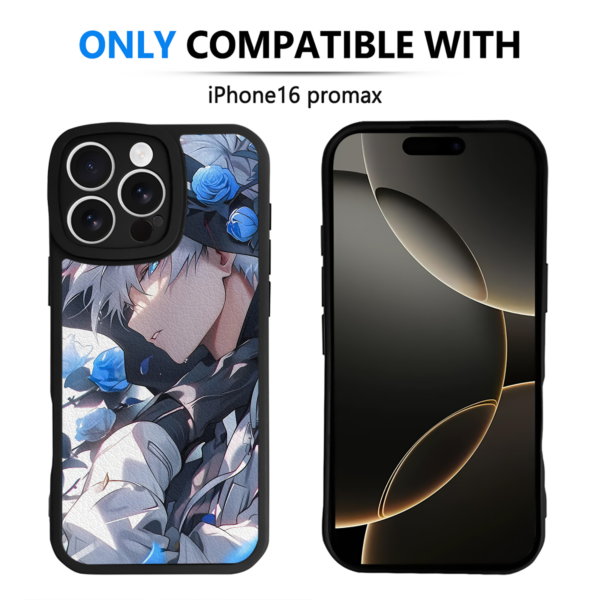 （画像用） 呪術廻戦 Jujutsu Kaisen 【iPhone 16シリーズ対応】シリコンスマホケース（レザー調） 材質：シリコン